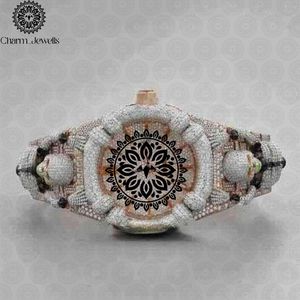Reloj de Lujo Charm Jewells de Acero Inoxidable con Movimiento Mecánico, Esfera de 40 mm, Cristal de Zafiro, Cierre Oculto con Botón a Presión, Moda Masculina - Product Image 1