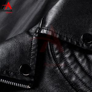 Chaqueta Bomber de cuero ecológica para hombre de talla grande Parka de invierno de alta calidad hecha a medida Moda Moto Biker 100% Original - Product Image 4