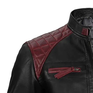 Chaqueta de cuero genuino de primera calidad con diseño elegante Costura duradera Ajuste cómodo. Para ropa informal o formal Talla XS - Product Image 6