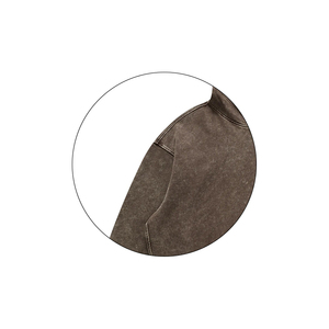 Vente en gros de streetwear sweat à capuche zippé vintage en molleton 100% coton pour hommes sweat à capuche lavé à l'acide avec broderie dégradée - Product Image 3