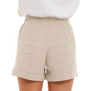 Shorts décontractés pour femmes de la meilleure qualité directement de l'usine Vente en ligne Shorts en coton pour femmes - Product Image 2