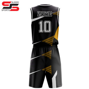 Maillots de basket-ball de qualité supérieure, ensembles de basket-ball imprimés par sublimation, uniformes de basket-ball pour hommes personnalisés OEM - Product Image 4
