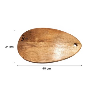 Planche à découper ovale ergonomique avec trou de suspension, surface épaisse et lisse, idéale pour une découpe sûre, le service et l'utilisation quotidienne en cuisine - Product Image 6