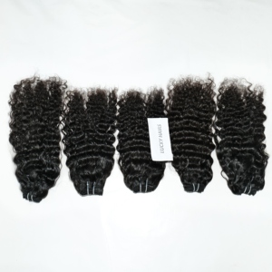 ผมต่อแบบมนุษย์มัดอินเดียสีดำแบบเรมี่ธรรมชาติไม่ผ่านกระบวนการทอแบบหยิกสองชั้น - Product Image 1