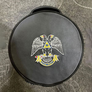 Étui Fès tricolore avec options de haute qualité et personnalisées Étui maçonnique avec simili cuir pour chapeau Fès Logo personnalisé ronpex - Product Image 5