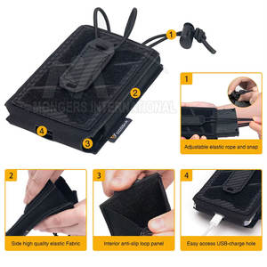 Pochette de magazines tactique écologique en polyester lavable prix de gros pour le matériel d'entraînement et l'usure - Product Image 4