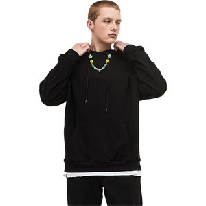 Conjunto de Sudadera con capucha y cremallera completa de gran tamaño con logotipo personalizado unisex Patrón estampado vintage lavado de talla grande para hombres - Product Image 6