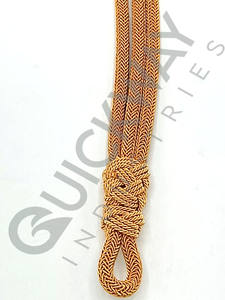 Cordón de Metal Trenzado Dorado y Plateado para Gorras, Cómodo Cordón de Alambre Metálico para Vestidos y Gorras de Ceremonia, Hecho a Medida - Product Image 5