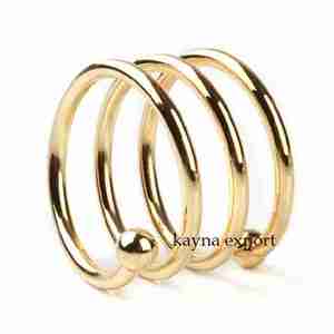 Anneau de serviette en métal martelé au design carré moderne, robuste, best-seller pour la maison et les fêtes, commandes en gros - Product Image 4