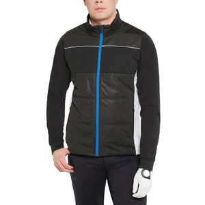 <b>Long</b> Sleeve <b>Men</b> Golf <b>Jacket</b> Quilted Hooded Winter Windproof Waterproof Breathable Lightweight Sports Outerwear Custom Logo - Product Image 1
