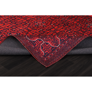 Tapis de salon rectangulaire grand format 9x12, lavable, rouge, traditionnel, Netline Home NH1317 - Product Image 6