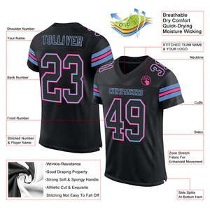 Maillot de football américain de qualité élite pour les jeunes, adapté à l'entraînement de l'équipe de jeu, uniforme personnalisé de match de club d'école - Product Image 2