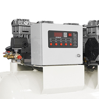 Compresseur d'air professionnel à piston à faible bruit 300L sans huile avec moteur de pompe à moteur 380V Configuration portable pour un usage industriel