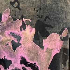 Sudadera con capucha extragrande de algodón 100% de alta calidad personalizada de mezclilla negra de lavado grueso de invierno con estampado Rosa-Sudadera con capucha para mujer - Product Image 4