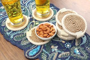 Jute and Cotton Rope <b>Table</b> <b>Coaster</b> for Mats & Pads Eco-Friendly Natural Twine Wedding Decoration Family Gathering Parties - Product Image 4