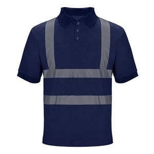 Polo de travail haute visibilité 100% coton, respirant, brodé, vêtements de sécurité réfléchissants, impression haute visibilité, polo de golf - Product Image 1