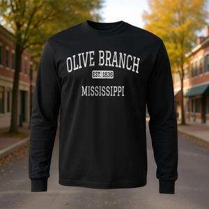 Camiseta vintage de manga larga Olive Branch Mississippi MS Categoría promocional - Product Image 3