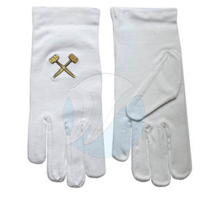 Guantes masónicos de seguridad para las manos de nuevo diseño Guantes masónicos unisex MOQ bajo Guantes masónicos cómodos - Product Image 3
