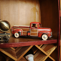 Modèle de camion rectangulaire en fer au design moderne, échelle 1/12, Fordds Pickup 1942, pour exposition, 38,7Lx14Wx14H cm