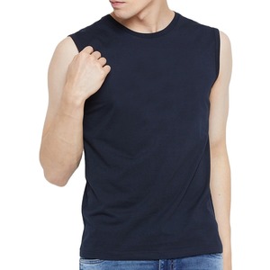 Camiseta sin Mangas Personalizable de Alta Calidad para Hombre, 100% Algodón, Secado Rápido, Transpirable, Servicio OEM, Estampado de Estrellas Bordado, Uso Casual en el Gimnasio - Product Image 2