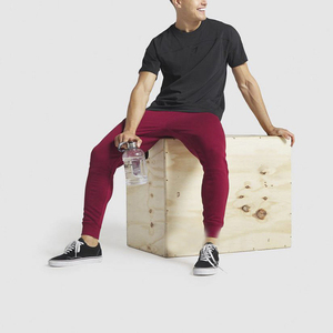 Pantalon de survêtement évasé pour hommes, pantalon de survêtement décontracté baggy pantalon de survêtement ceinture élastique pantalon de survêtement empilé léger - Product Image 5