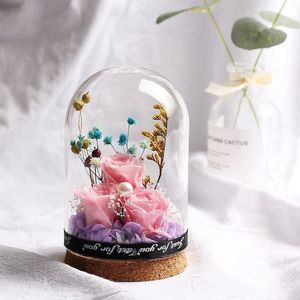 Vitrine acrylique à dôme haut pour fleurs et jouets Vitrine de protection transparente pour arrangements floraux et figurines de collection - Product Image 1