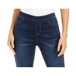 Jeggings Casual Blu da Donna Style & Co, Pantaloni Yoga Invernali Felpati con Spandex, Taglie dalla S alla 3XL, con Logo Stampato in Vita, Ideali per la Palestra - Product Image 2