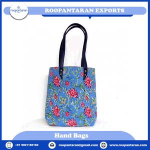 New Products Hand <b>Bags</b> <b>for</b> Women Stylish Exquisitely Handmade Handbag Made With Hand Block Printed <b>for</b> <b>Sale</b> at Cheap Price - Product Image 6