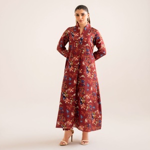 Conjunto de rayón Kurta para mujer-Pakistán y seda india de 3 piezas con estampado floral de AF Fabric Salwar Kameez Dupata vestido indio - Product Image 6