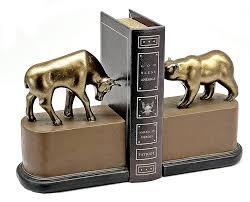 Wallstreet ตลาดหุ้นสต็อกหนังสือหัววัวและหมีทำจากทองสัมฤทธิ์รูปปั้นนักลงทุนชุบโลหะด้วยไฟฟ้าของขวัญและของตกแต่ง - Product Image 2