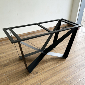 Industrial-Style <b>Cast</b> Iron Dining Table Legs <b>Powder</b>-Coated CHBBA009 for Kitchen Hotel Hospital Home Chairs Cabinets Sofas Beds - Product Image 4