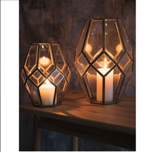 <b>Black</b> Shining <b>Lantern</b> <b>with</b> Diamond Window Factory Hot Sale Moroccan <b>Candle</b> Holder <b>Lantern</b> Manufacturer Cheap Price In India 2023 - Product Image 5