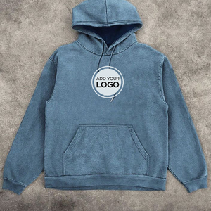 Custom Ringtones Logo Mens Hoodies Pullover Sudadera con capucha de gran tamaño Lavado de felpa de algodón Sudadera con capucha Vintage Hombres Streetwear - Product Image 4