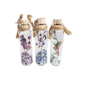 Chai mong muốn pha lê đầy mê hoặc với biểu tượng cây sự sống biểu hiện sự giàu có và phong phú đặt ba chai - Product Image 1