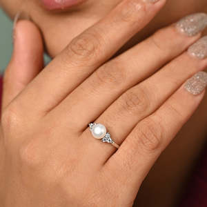 Compre Anillos de Plata de Ley 925 con Perlas para Mujer - Product Image 4