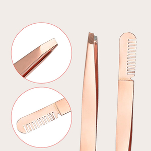Material duradero hecho para dar forma a las cejas, pinzas para depilar el cabello, alta calidad, hecho en Pakistán, pinzas para cejas con punta inclinada - Product Image 2