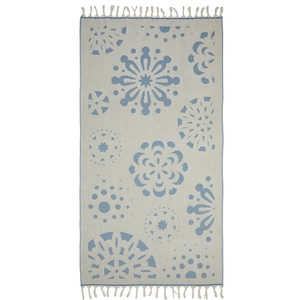 ผ้าขนหนูเทอร์รี่ลายหิมะแบบตุรกี  ลายแจ็คการ์ด สีฟ้าอ่อน ขนาด 36x66 นิ้ว - Product Image 3