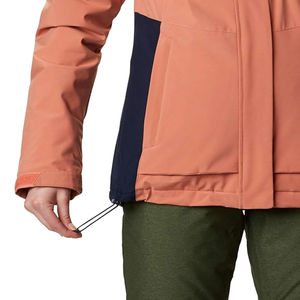 Veste parka pour femme, noire, à capuche, imperméable, réversible, grande taille, respirante, écologique, en nylon brut, hiver, sur mesure - Product Image 6