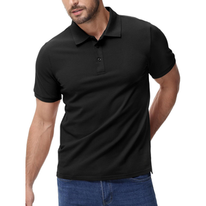 Dynamic <b>Mens</b> Solid Knitted <b>for</b> <b>Shirt</b> <b>Cool</b> Fiber Hold Stretch Light Motion Breath Texture Daily Comfort Sleek Collar Modern Look - Product Image 1