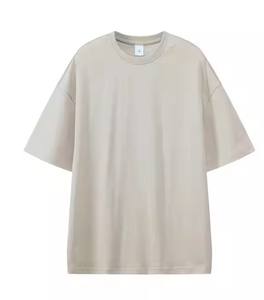 Venta caliente de los hombres de gran tamaño Camisetas Drop Shoulder manga corta 100% algodón Peinado Personalizado Hip Hop Imprimir Más buscados de gran tamaño - Product Image 4