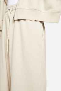 Wholesale Heavy Cotton Ladies Sweatpants Custom Solid Women's Straight Trousers Embroidered Logo Flat Front High Street Winter - Product Image 4