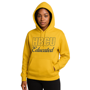 Jaune Femmes HBCU Éduqué Pull À Capuche Bleu Royal Chenille et Brodé Conception Grecque Vie Vêtements Personnalisé Collège Vêtements - Product Image 1