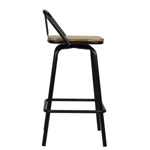 Tabouret en métal de style moderne pouf élégant décoration de bureau à domicile tissu durable salle à manger chambre hall salon bar assis - Product Image 3