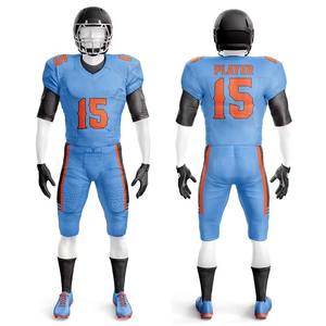 Venta al por mayor de camisetas de fútbol americano para jóvenes, diseño personalizado, calidad, uniforme de práctica con mangas cortas, juego de sublimación impresa - Product Image 5