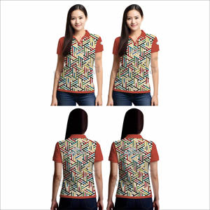 Venta caliente Mujeres adultas Polos Sublimación Impresión Mujeres Polos Bajo MOQ Mujeres Polos - Product Image 6