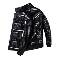 Nouvelles soldes d'hiver Qualité supérieure Personnalisé Épaissie Homme Manteau à bulles OEM Réversible Zip Up Lourd Rembourré 2 en 1 Doudounes