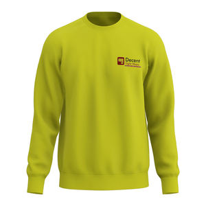 Sudadera Lisa al por Mayor de Manga Larga, Sudadera Lisa de Cuello Redondo para Hombre con Impresión de Logotipo Personalizado de Alta Calidad - Product Image 1