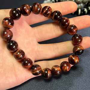 Pulsera de Ojo de Tigre Rojo para Mujer y Hombre, Cuentas de Piedra, Regalo Empresarial para el Día de la Madre y Año Nuevo, Excelente Precio - Product Image 1