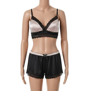 Conjuntos de Verano para Mujer en Satén Delgado, Tela de Satén Suave, Diseño Ligero y Transpirable, Ropa Casual para Uso Diario, Atuendo Cómodo, Tendencia de Moda - Product Image 2