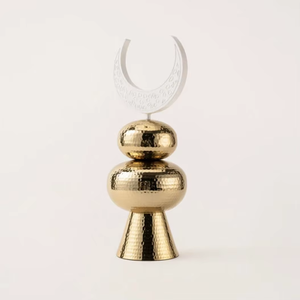 Figurine de gymnastique en métal élégante, objet de table sculptural, accent unique, intérieurs modernes, espaces de bureau, décoration inspirée du fitness - Product Image 1